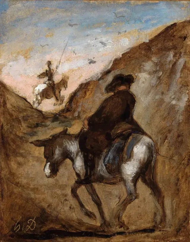 Don Quichotte ve Sancho Panza - Honoré Daumier