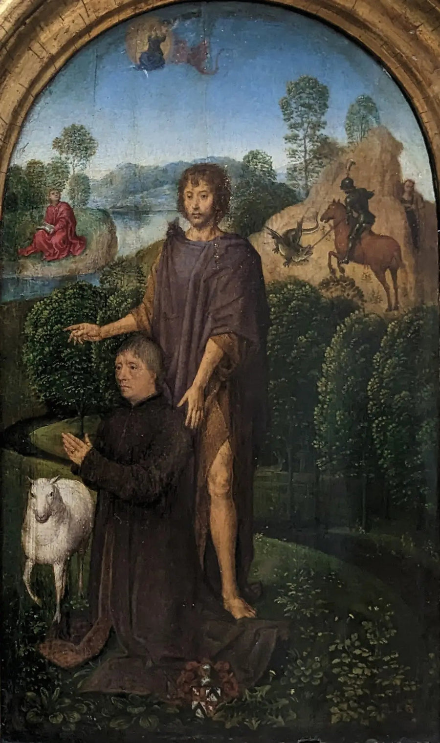 Saint Jean-Baptiste tarafından sunulan Bağışçı - Hans Memling