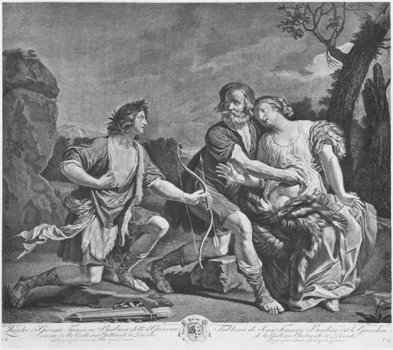 Dorinda, Silvio ve Linco - Guercino