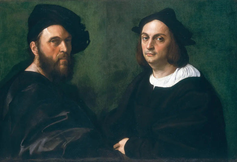Andrea Navagero ve Agostino Beazzano'nın Çift Portresi - Raphael Sanzio