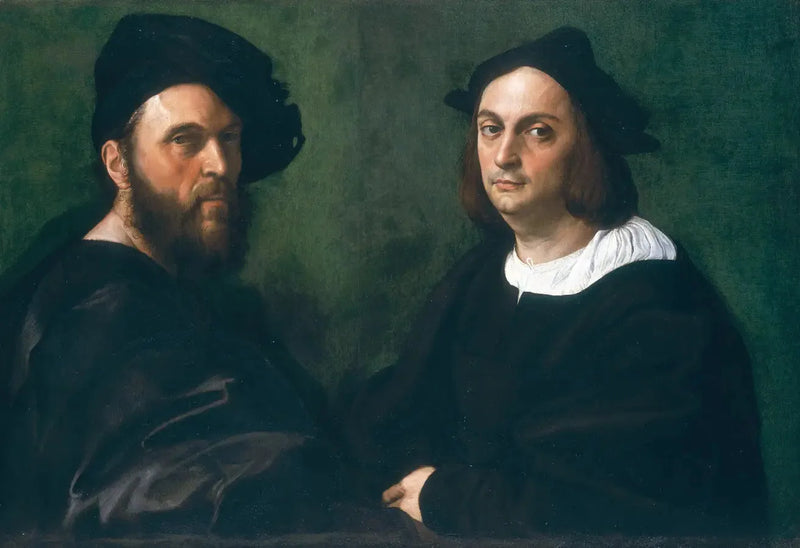 Andrea Navagero ve Agostino Beazzano'nın Çift Portresi - Raphael Sanzio