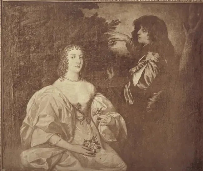 Anne Sophia Çift Portresi, Carnarvon Kontesi (-1695) ve kardeşi Philip Herbert, 5. Pembroke Kontu, 2. Montgomery Kontu (1621-1669) - Antoine van Dyck