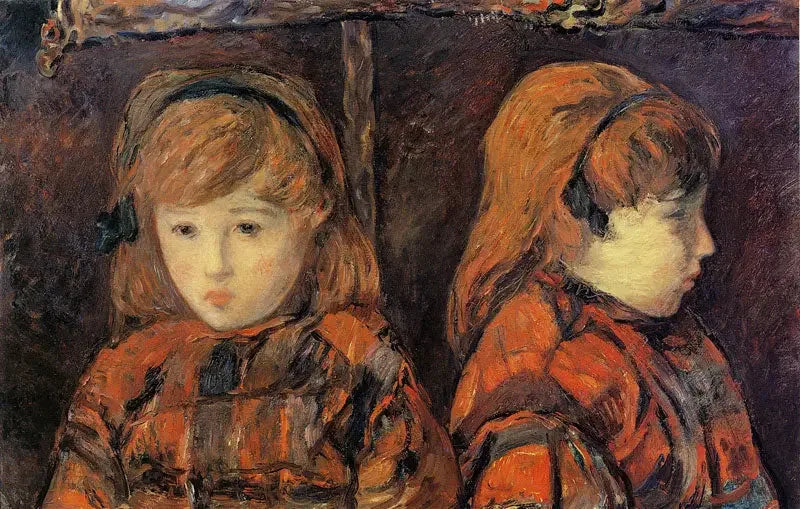 Bir Kız Çocuğunun İki Portresi - Paul Gauguin