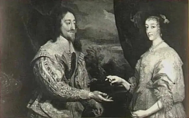 İngiltere Kralı Charles I. Stuart ve eşi Henriette Marie de Bourbon'un Çift Portresi (1609-1669) - Antoine van Dyck
