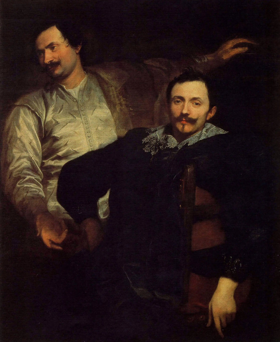 Cornelis ve Lucas de Wael'in Çift Portresi - Antoine van Dyck