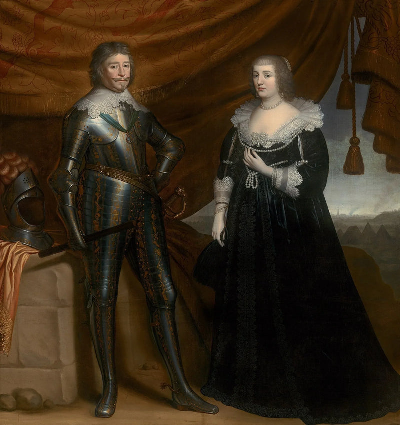 Frederik Hendrik (1584-1647) ve Amalia de Solms-Braunfels (1602-1675) Çift Portre - Gerrit van Honthorst