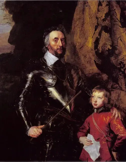 Thomas Howard, 21. Arundel Kontu, ve Torunu Thomas Howard, daha sonra 22. Arundel Kontu ve 5. Norfolk Dükü ile Çift Portre - Antoine van Dyck