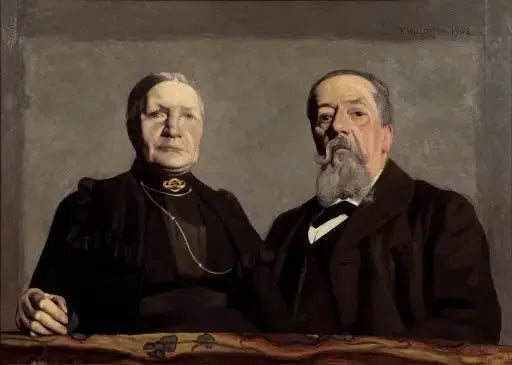 Sanatçının ebeveynlerinin çift portresi - Félix Vallotton