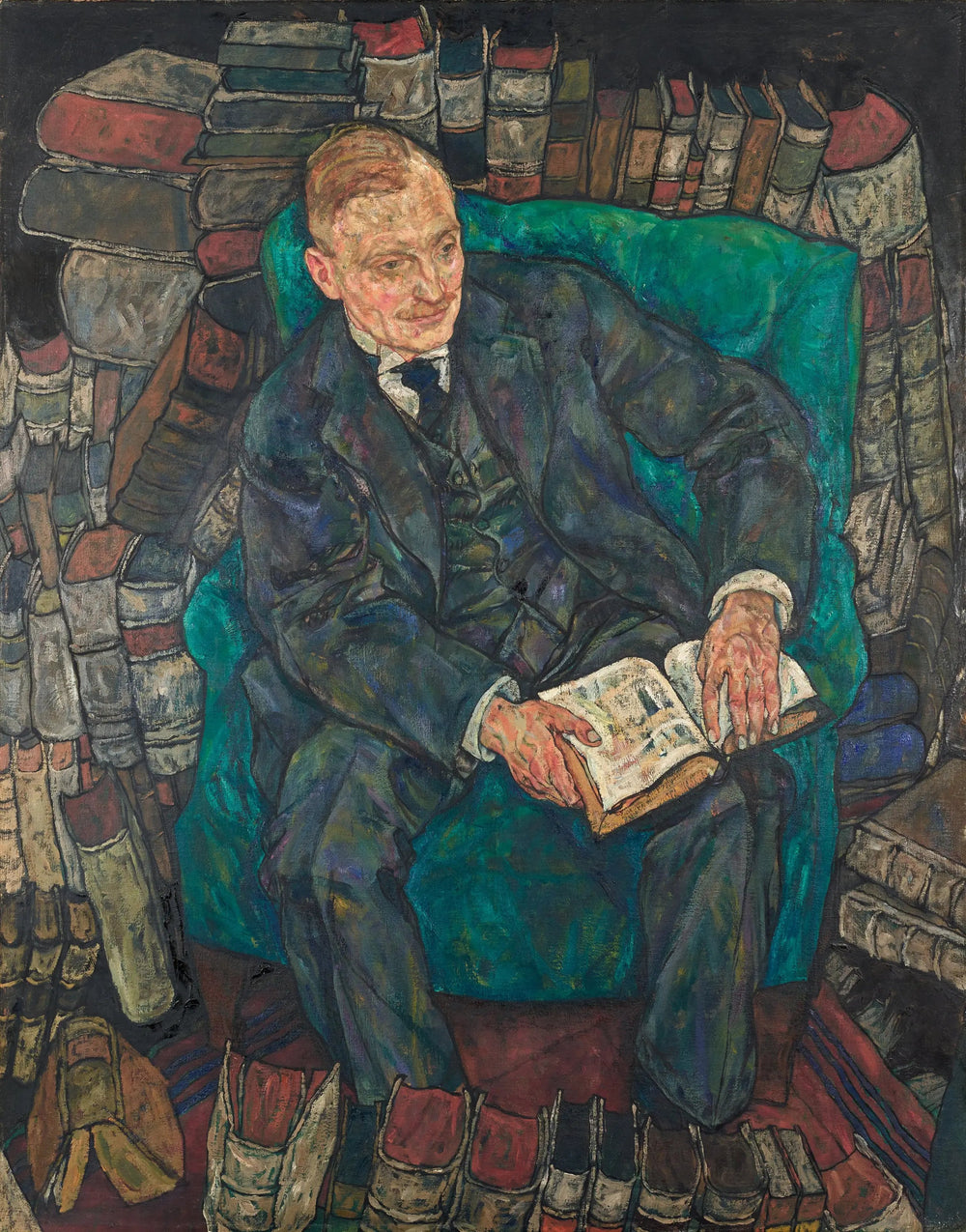 Reproduction du tableau « Dr Hugo Koller - Egon Schiele » par Alpha Reproduction en peinture à l’huile