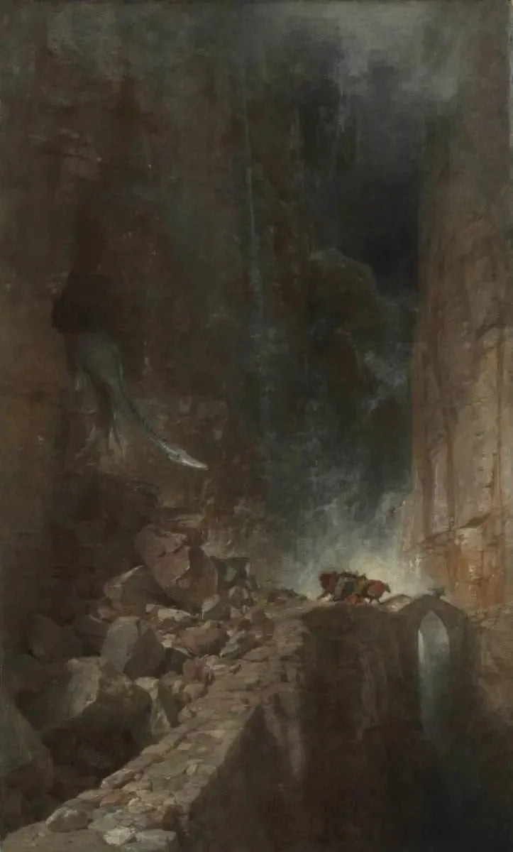 Kaya Boğazında Ejderha - Arnold Böcklin