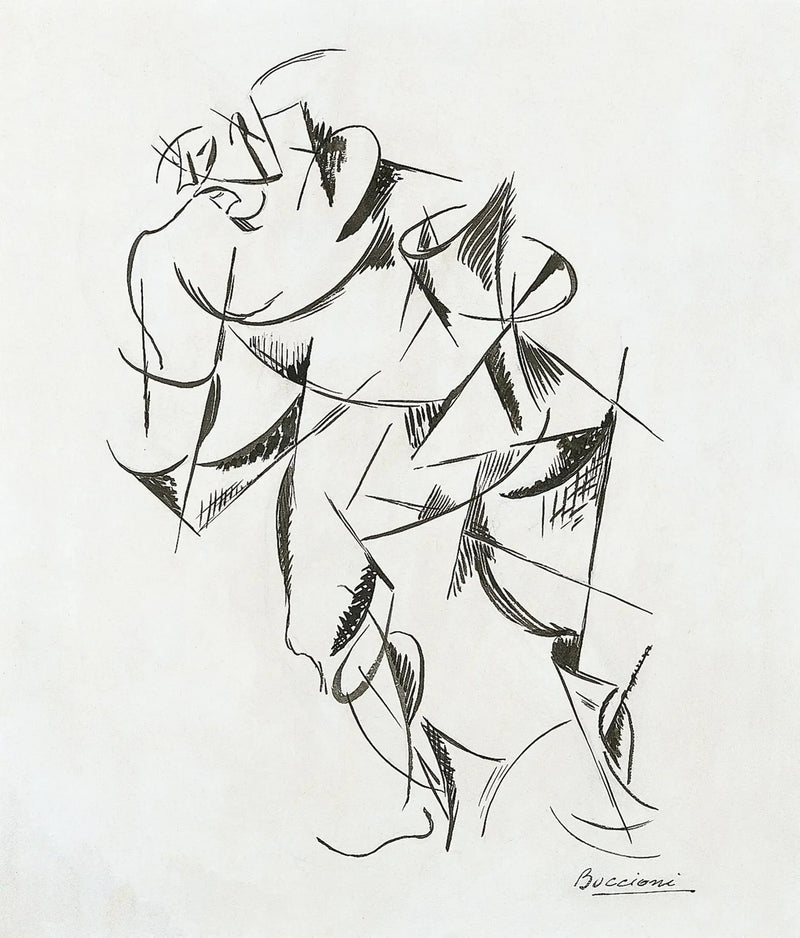 İnsan vücudunun dinamizmi: Boxer - Umberto Boccioni