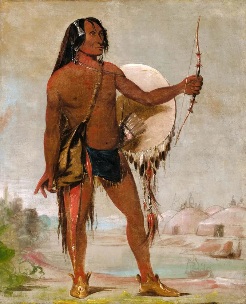 E'e-a-chín-che-a, Red Thunder, siyah mokasinin oğlu - George Catlin