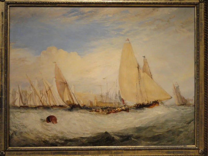 East Cowes Kalesi, J. Nash, Esq.'in Koltuğu, Rüzgara Karşı Yarış - J. M. W. Turner