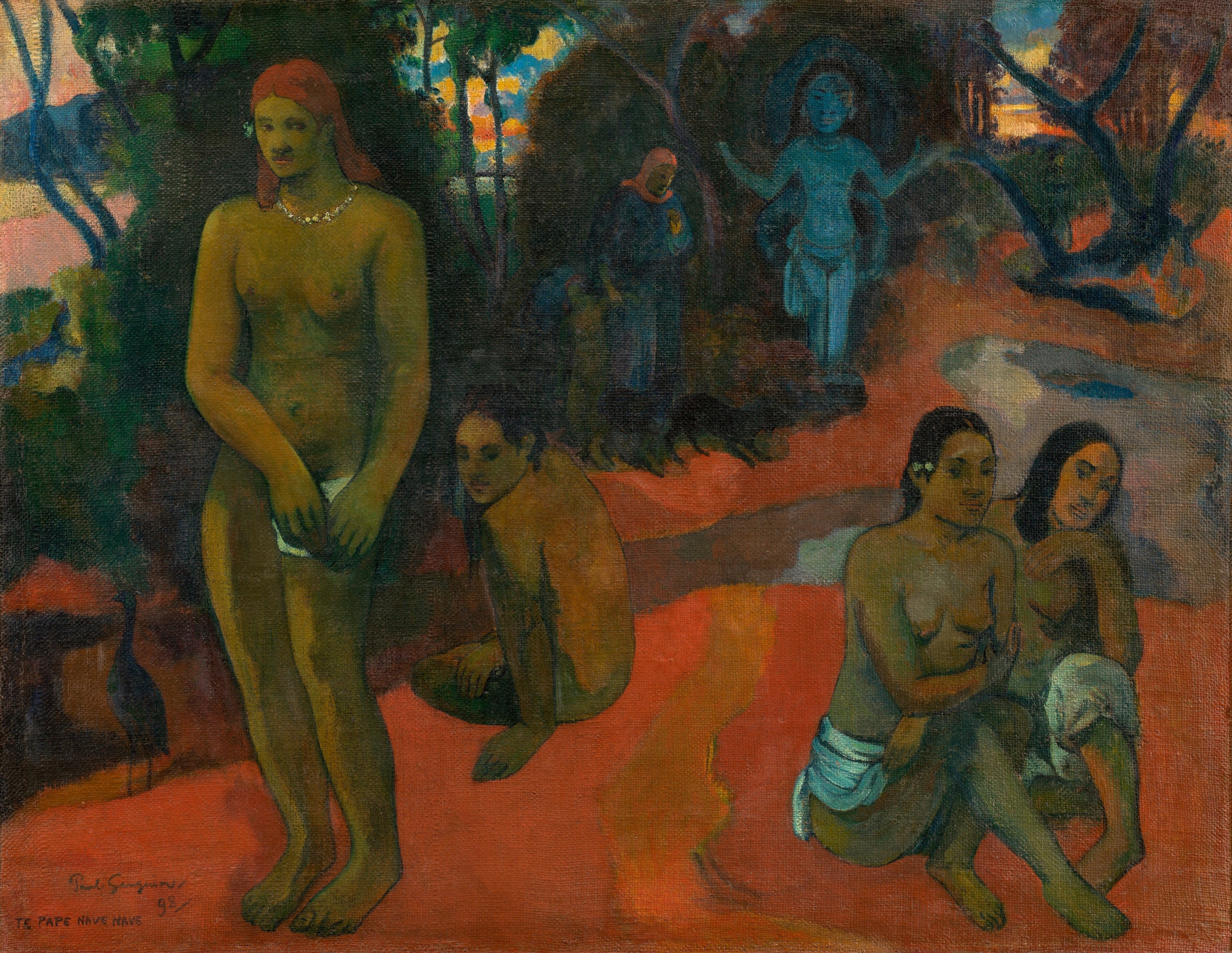 Reproduction du tableau « Eau délicieuse - Paul Gauguin » par Alpha Reproduction en peinture à l’huile