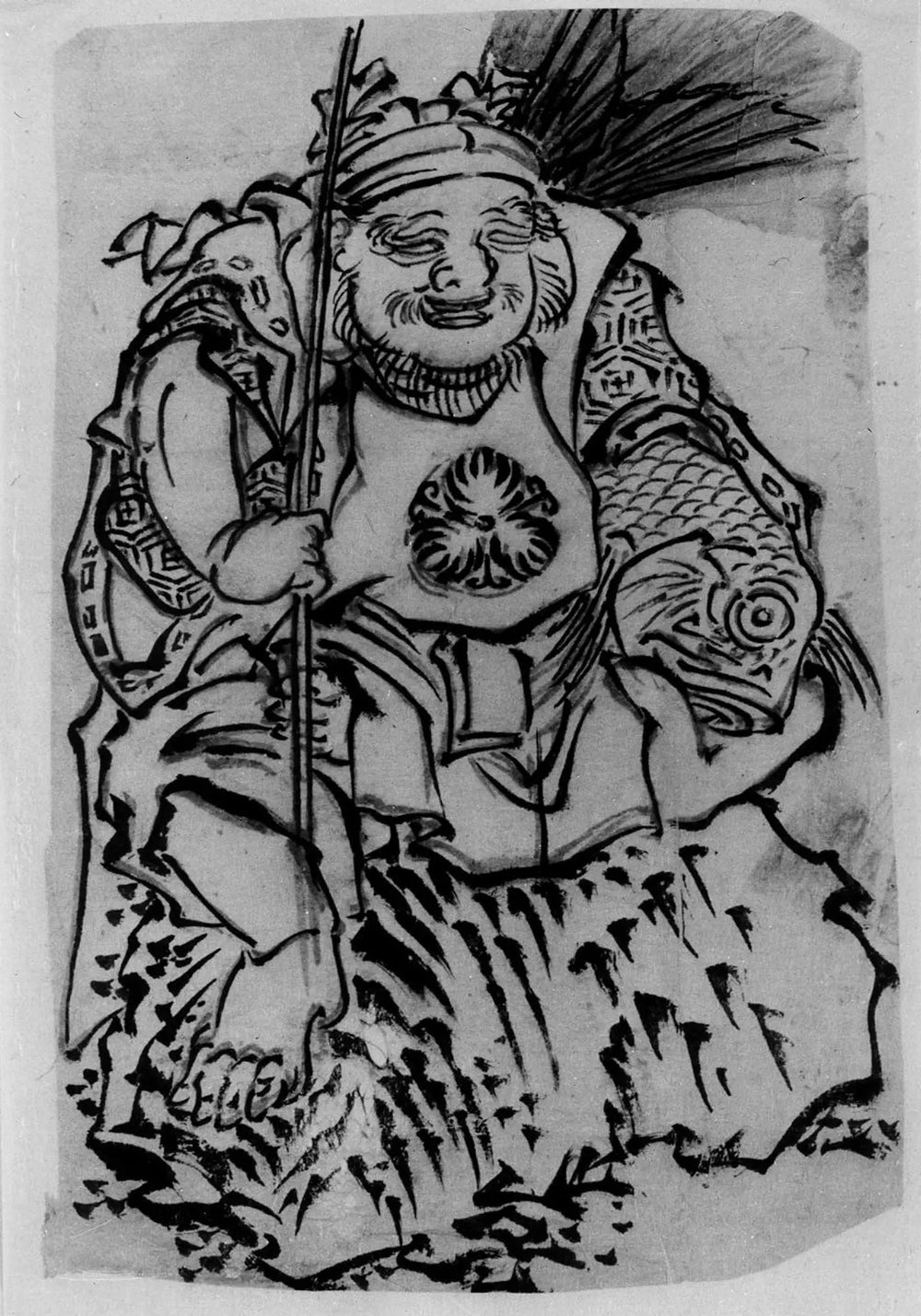 Ebisu (Dieu de la chance protecteur des marchands) - Hokusai - Alpha Reproduction