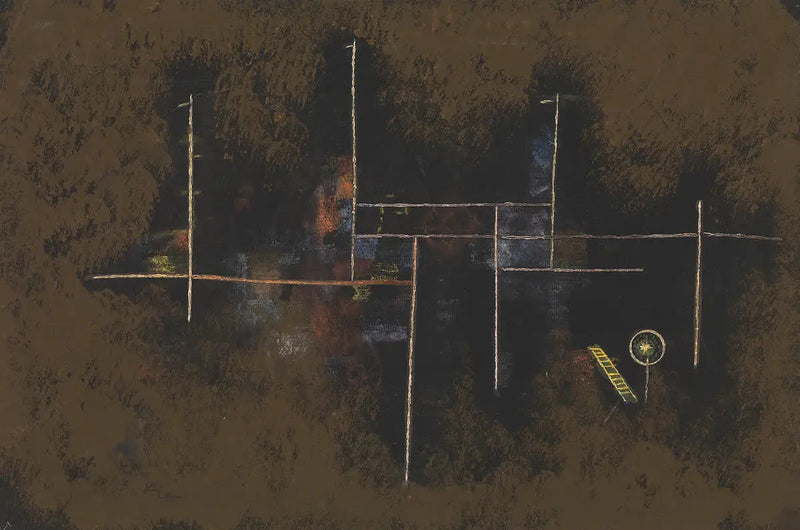 yeni bir bina için iskele - Paul Klee