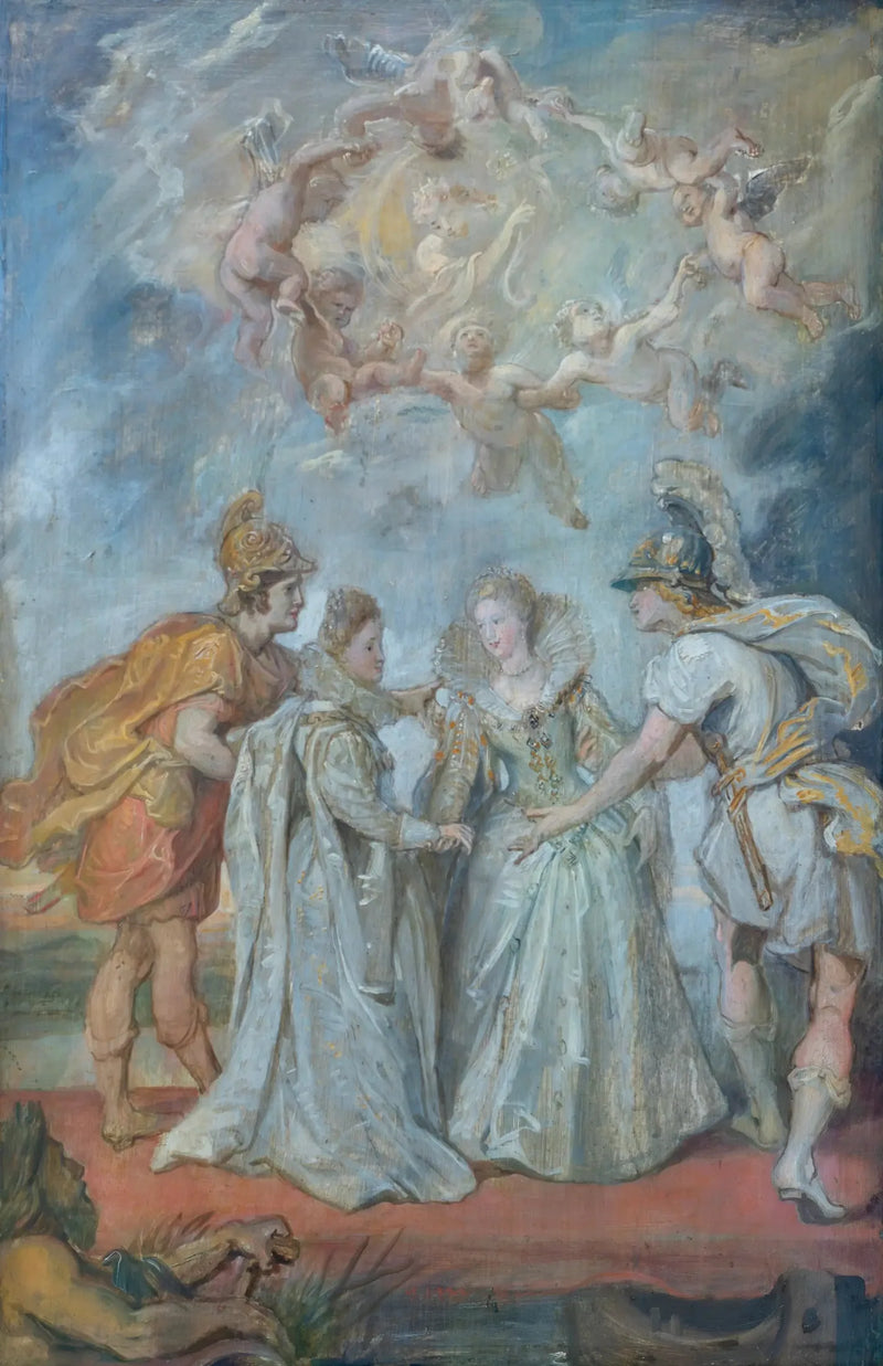 İspanya ve Fransa arasında 9 Kasım 1615'te prenseslerin aile değişimi - Peter Paul Rubens