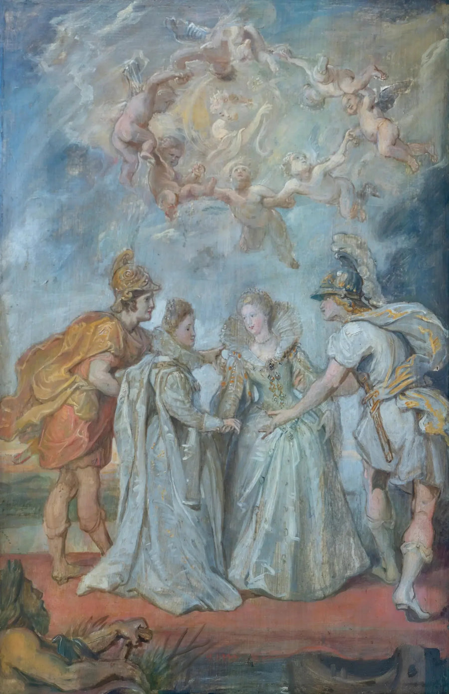 İspanya ve Fransa arasında 9 Kasım 1615'te prenseslerin aile değişimi - Peter Paul Rubens