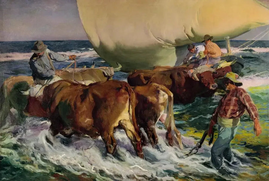 Botun karaya oturması (öğleden sonra ışığı) - Joaquín Sorolla