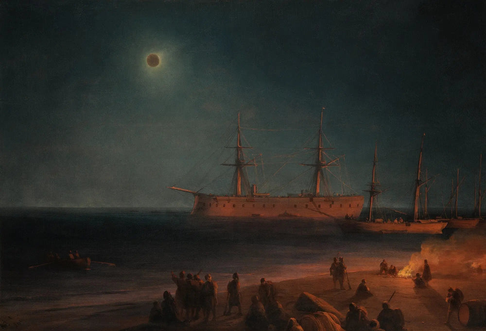 Éclipse solaire à Feodosia - Ivan Aïvazovski image 1 reproduction réalisée par Alpha Reproduction