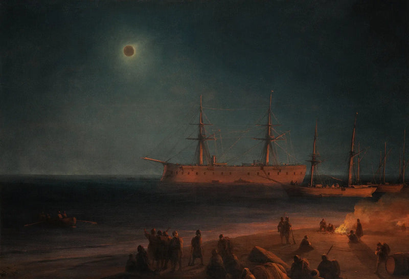 Feodosiya'da Güneş Tutulması - Ivan Aivazovski