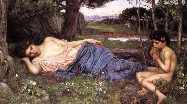 Écouter ses douces mélodies - John William Waterhouse image 1 reproduction de peinture à l’huile