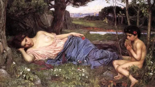 Tatlı melodilerini dinlemek - John William Waterhouse