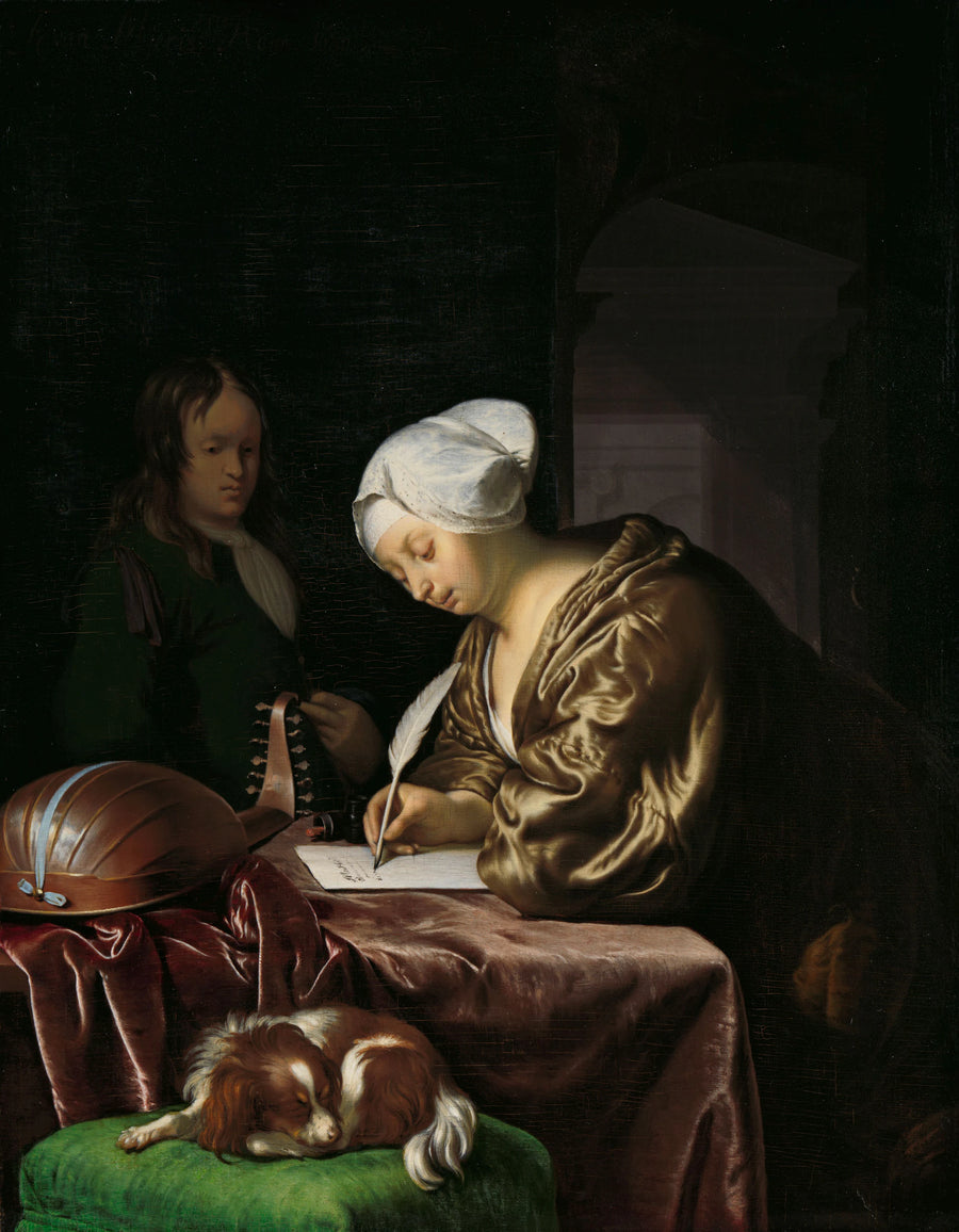 L'écrivain de la lettre - Frans van Mieris l'Ancien