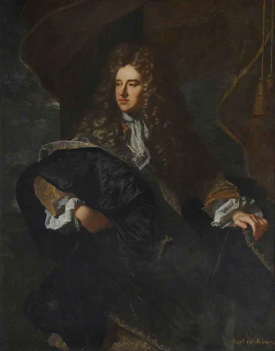 Edward Villiers (1655–1711), Jersey Kontu, Kraliyet Evi Mareşali Şövalyesi ve Diplomat - Hyacinthe Rigaud