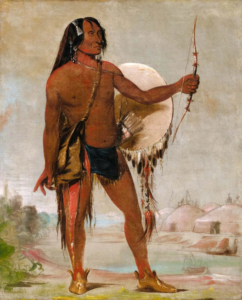 E'e-a-chín-che-a, Red Thunder, siyah mokasinin oğlu - George Catlin