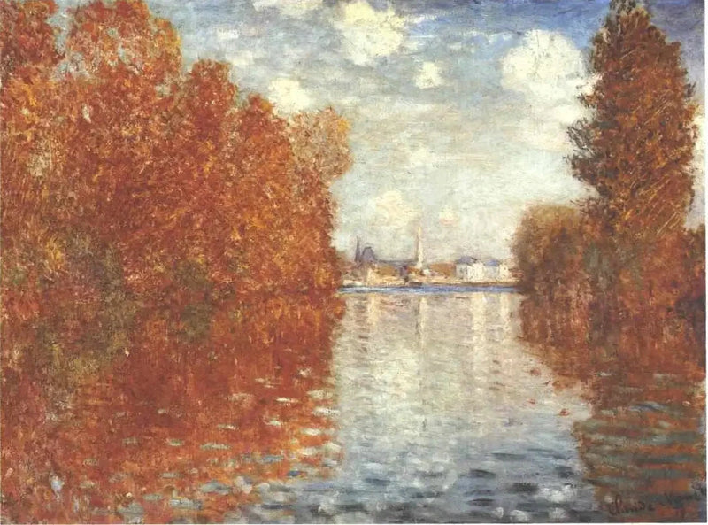 Argenteuil W290'da sonbahar etkisi - Claude Monet