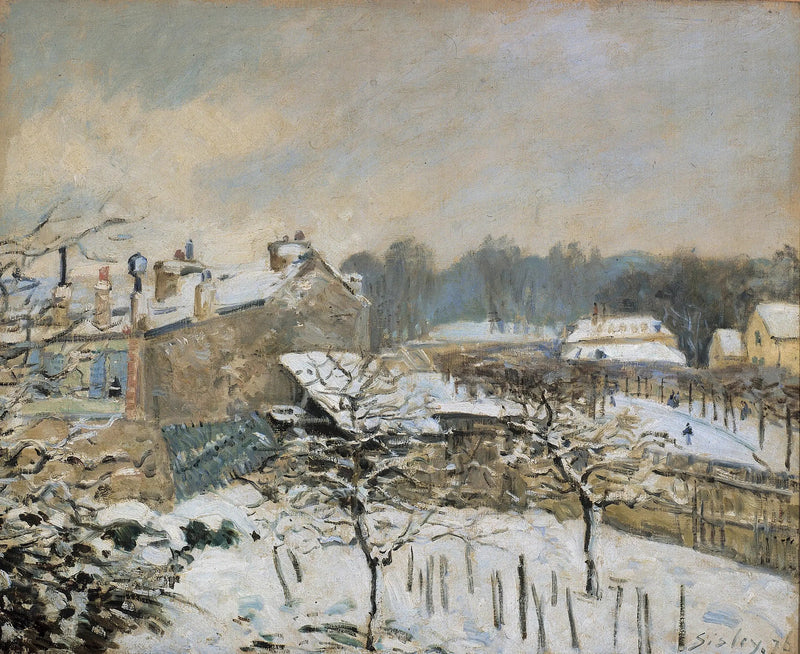 Marly-le-Roi'de Kar Etkisi - Alfred Sisley