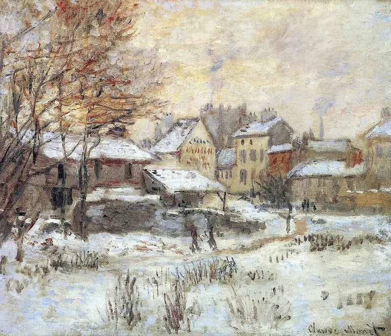 Kar efekti, gün batımı - Claude Monet