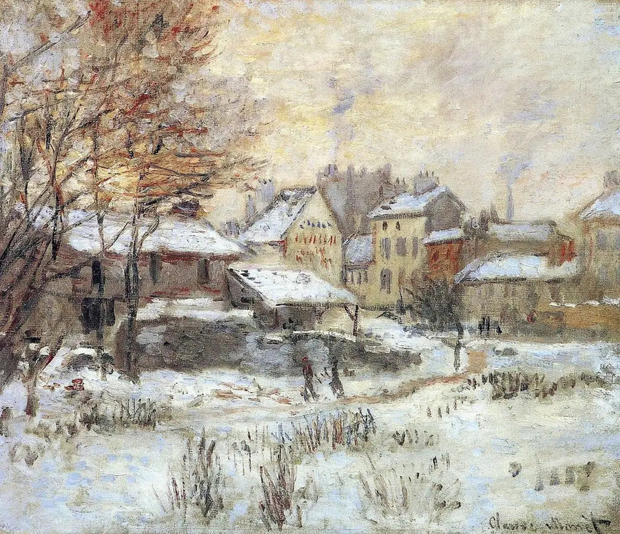 Kar efekti, gün batımı - Claude Monet