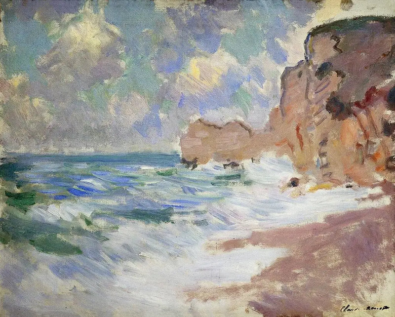 Étretat'ta Dalga Etkisi - Claude Monet