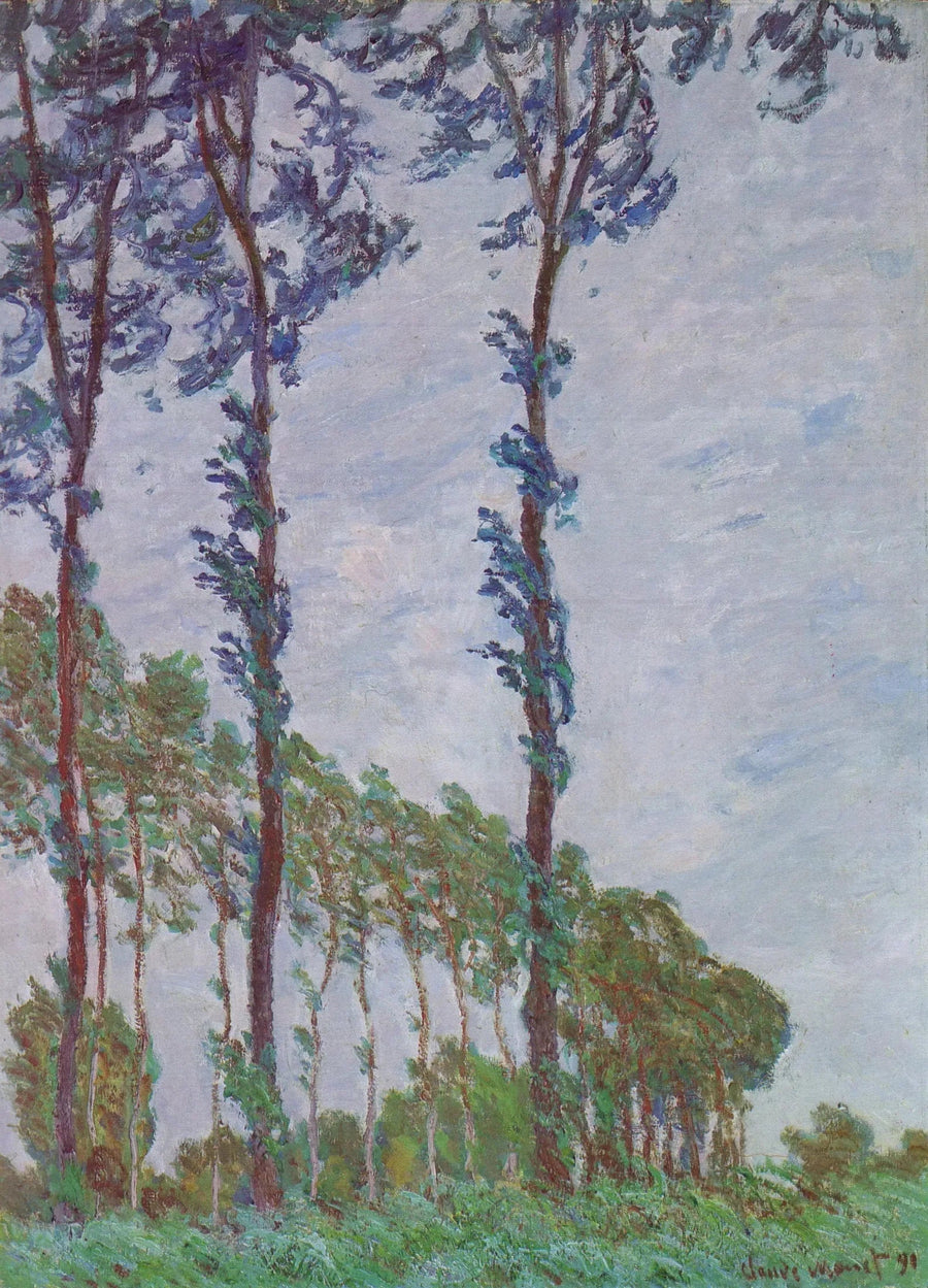 Rüzgar etkisi, kavak serisi - Claude Monet