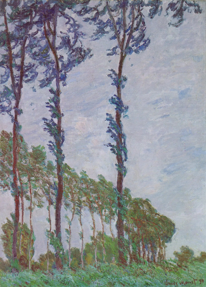 Rüzgar etkisi, kavak serisi - Claude Monet