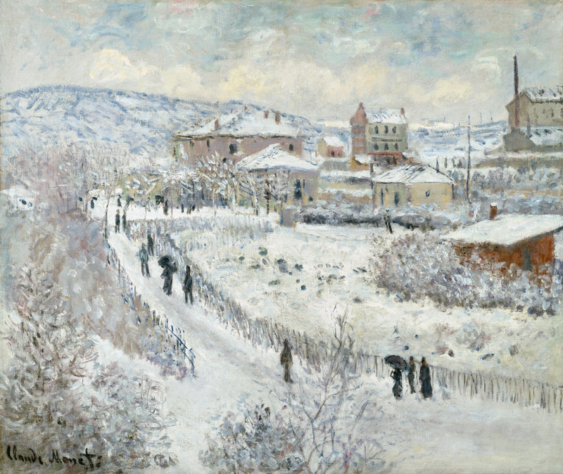 Argenteuil W358'de kar etkisi - Claude Monet