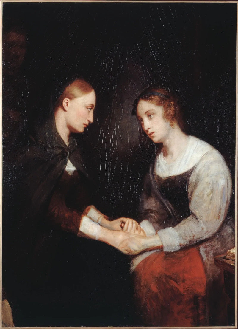 Effie ve Janny Daens Edinburgh Hapishanesinde - Ary Scheffer