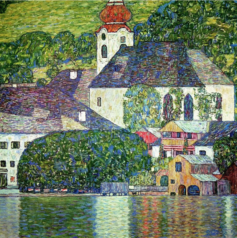 Attersee'deki Unterach Kilisesi - Gustav Klimt