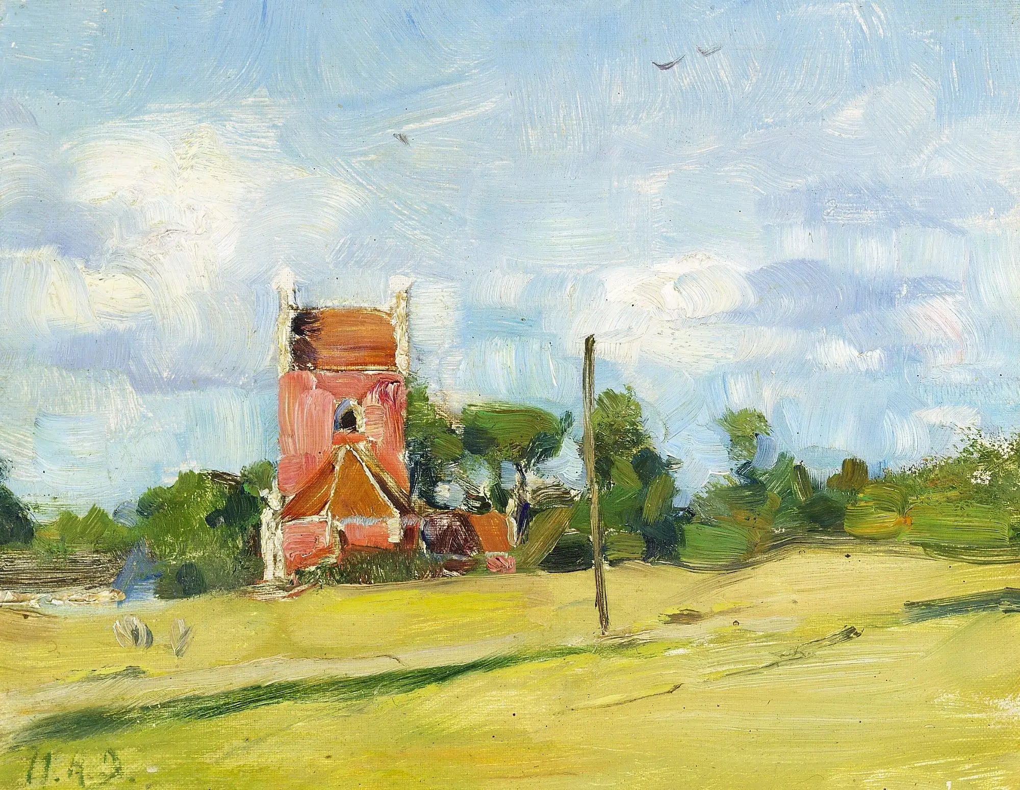 Église de Byrum sur l’île de Læsø au Danemark. - H. A. Brendekilde - Alpha Reproduction