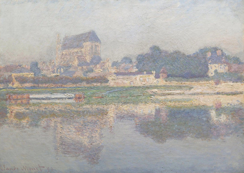 Vernon Kilisesi, güneş W1387 - Claude Monet