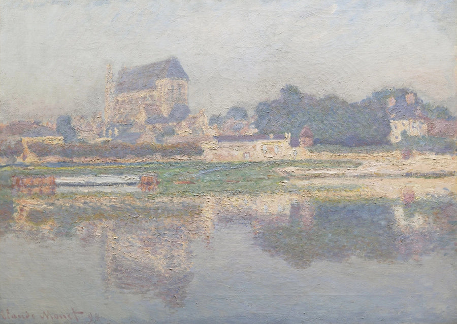 Vernon Kilisesi, güneş - Claude Monet