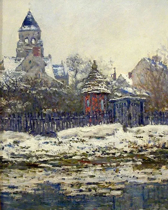Vétheuil Kilisesi W505 - Claude Monet