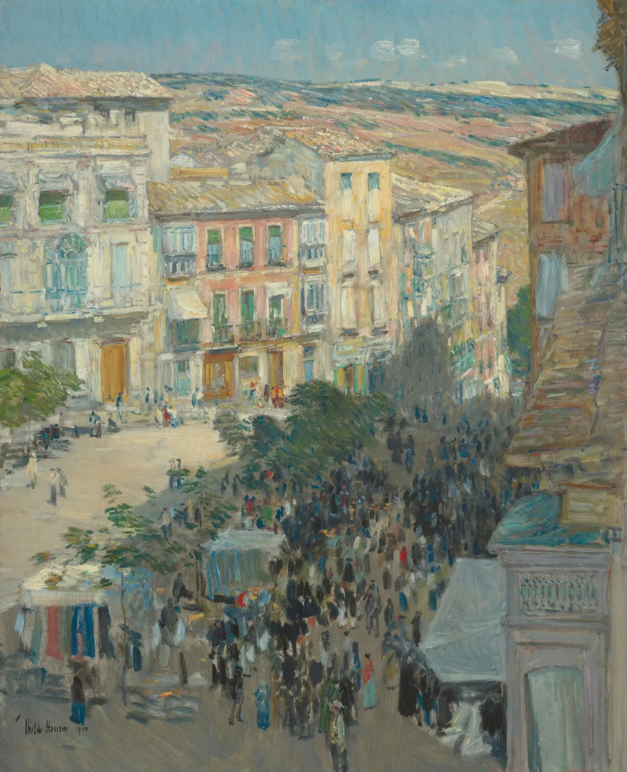 El Zocodover, Toledo, İspanya - Childe Hassam