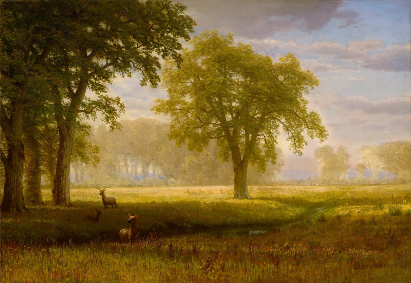 Oak Grove'daki Elan (Tuolumne Meadows) - Albert Bierstadt