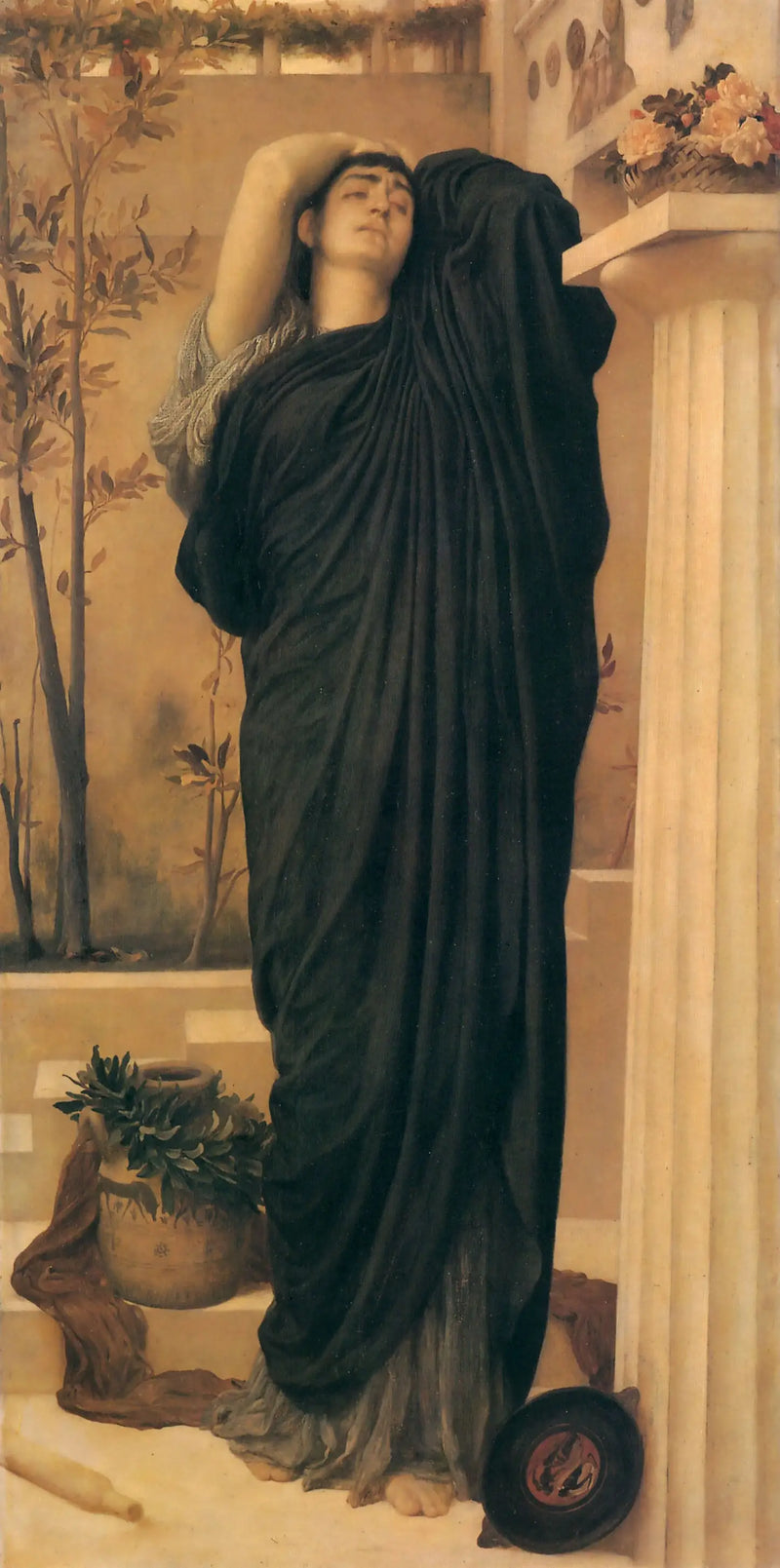 Electre, Agamemnon'un mezarında - Frederic Leighton