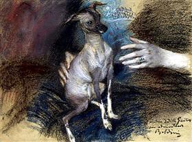 Élégante au Chien - Giovanni Boldini