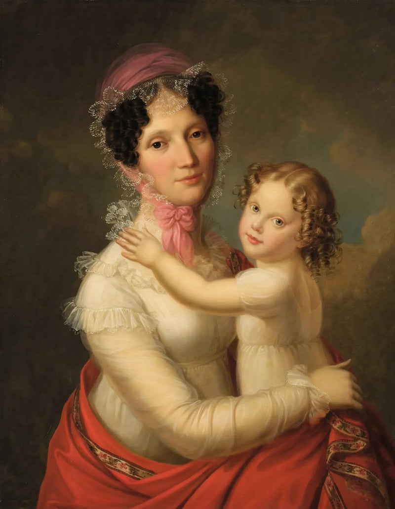 Eleonora Mayer, Gravenegg baronesi ve kızı Isabella - François Gérard