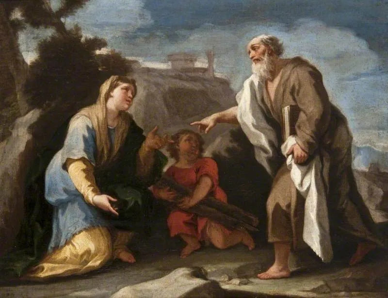 Élie ve Sarepta dulü - Luca Giordano